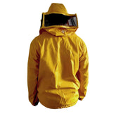 giacca apicoltore gialla con velo quadrato ventilata